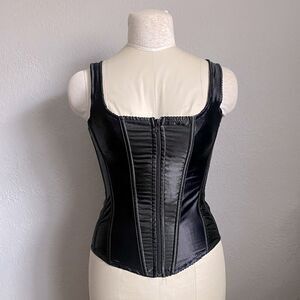 Victorian Black Zip Up Corset Size 34 inch